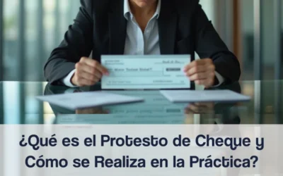 ¿Qué es el Protesto de Cheque y Cómo se Realiza en la Práctica?
